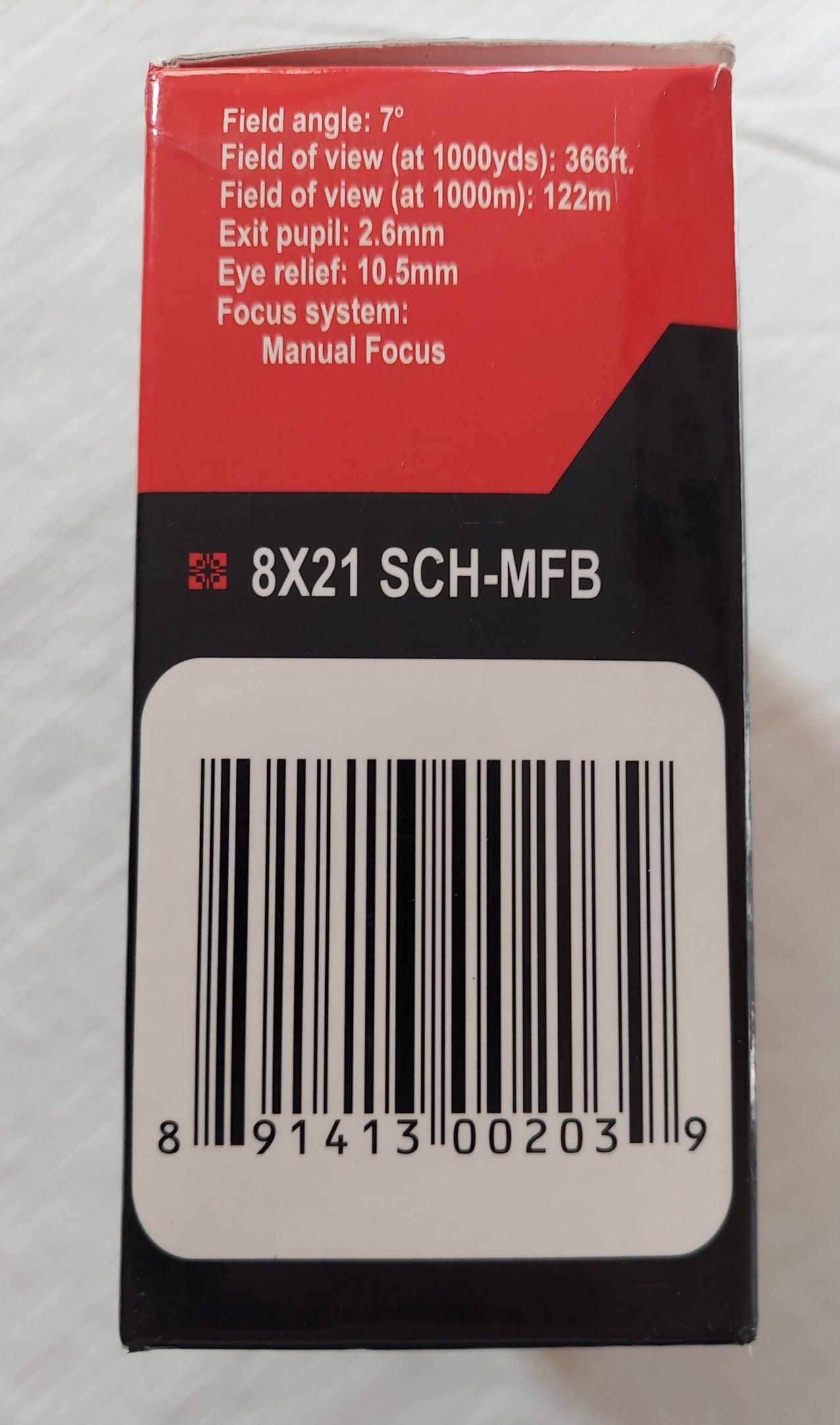 SCH 8X21 MF Compact optic Best Price Binoculars Binocular, good for Bird Watching/Wildlife/Travel and All Outdoors Activities - SNYPEX