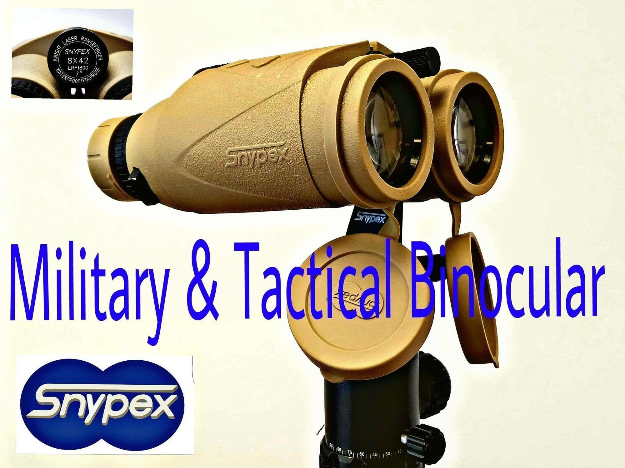 SNYPEX Knight 8x42 Precision Tactical Laser Rangefinder Binoculars With ARC - SNYPEX