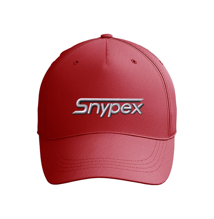 SNYPEX ADJUSTABLE BRUSHED TWILL RED HATS ONE SIZE - SNYPEX