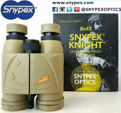 SNYPEX Knight 8x42 Precision Tactical Laser Rangefinder Binoculars With ARC - SNYPEX